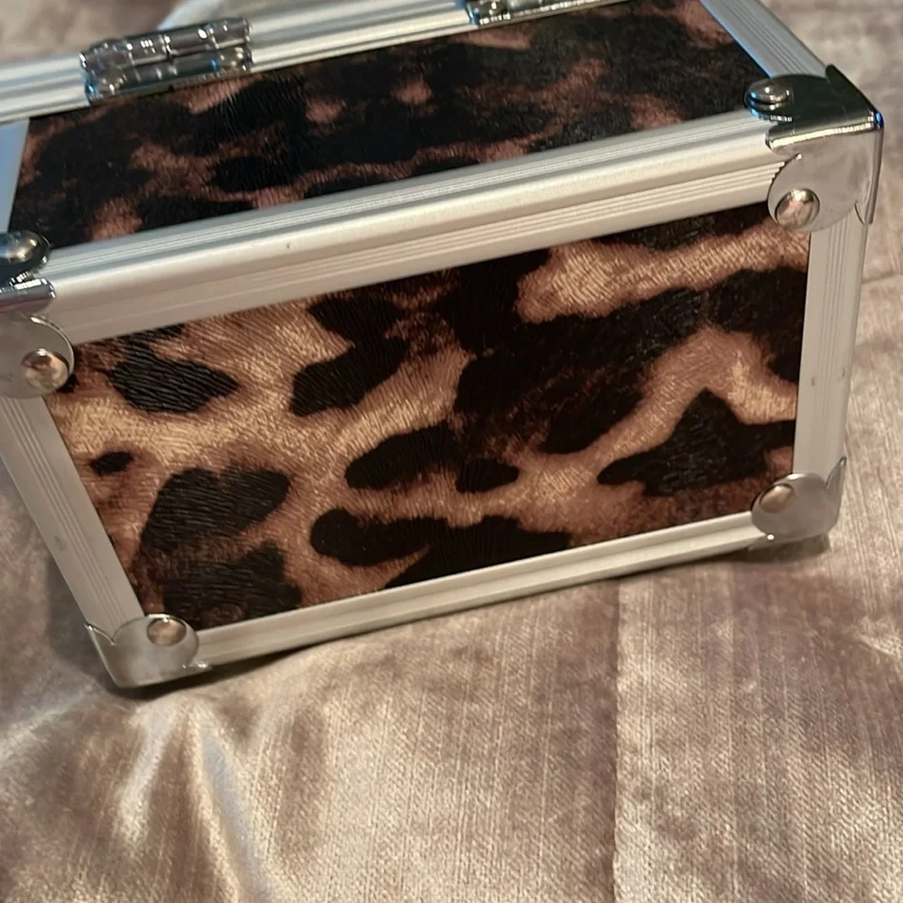 Mini Leopard Print Purse Jewelry Box